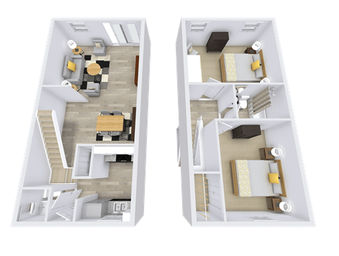 Vienna 2  Bed   1.5  Bath   1,024 Sq. Ft.